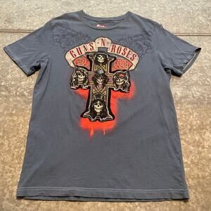 Guns N Roses Appetite for Destruction Cross Swag Tee Shirt Mens XL Vintage Band